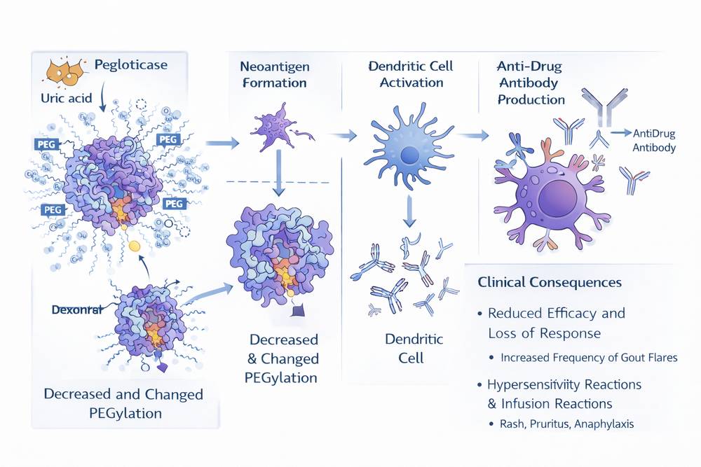 Overview of Pegloticase Immunogenicity Mechanisms