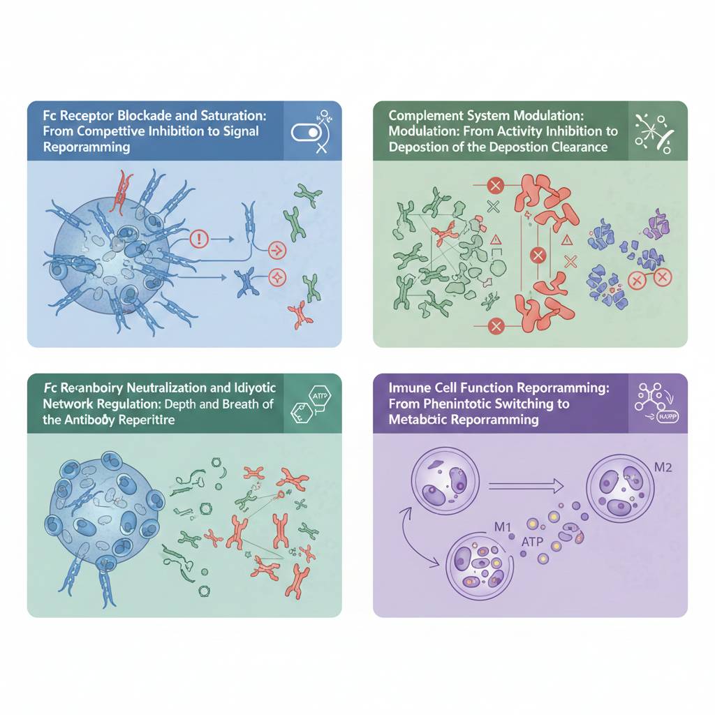 Schematic overview of IVIg mechanisms