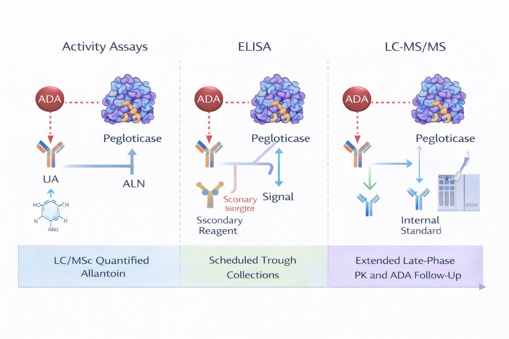 Orthogonal assay strategy for PEGylated uricase characterization.