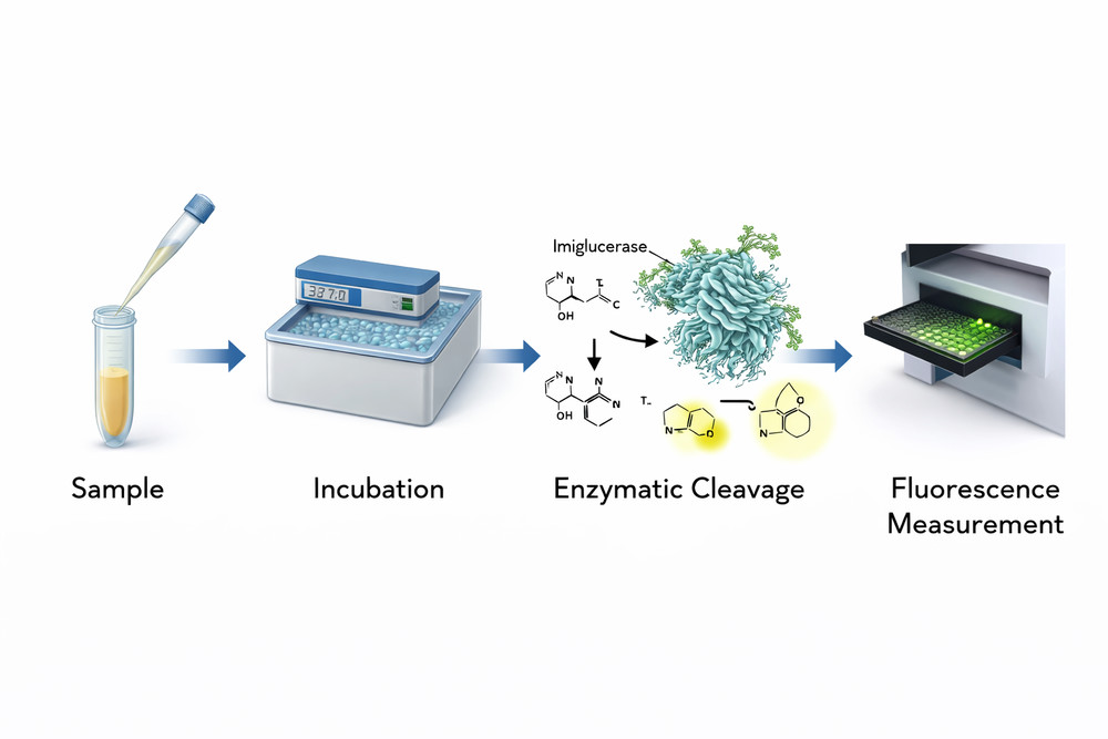 Workflow for imiglucerase activity measurement