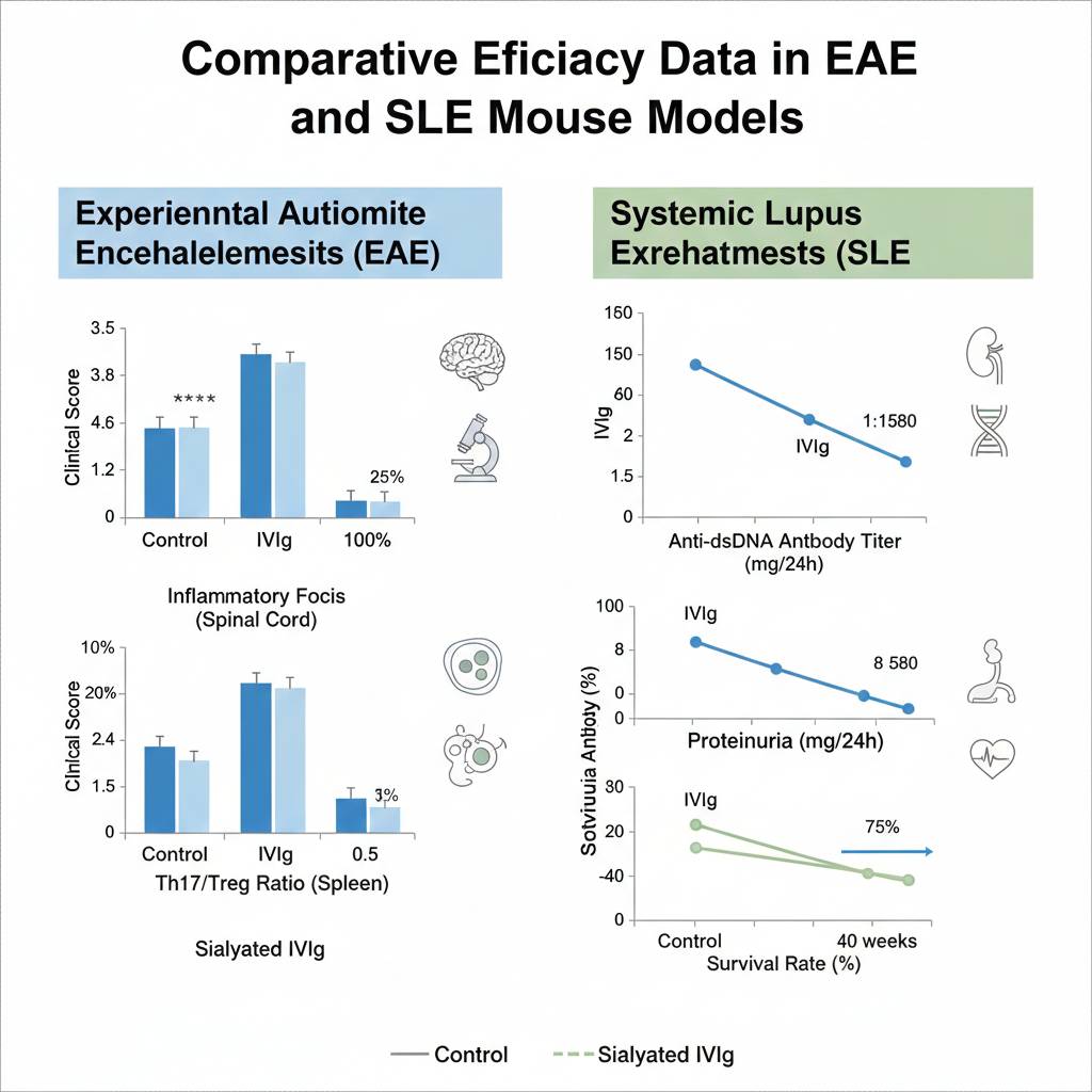 EAE and SLE model data comparison